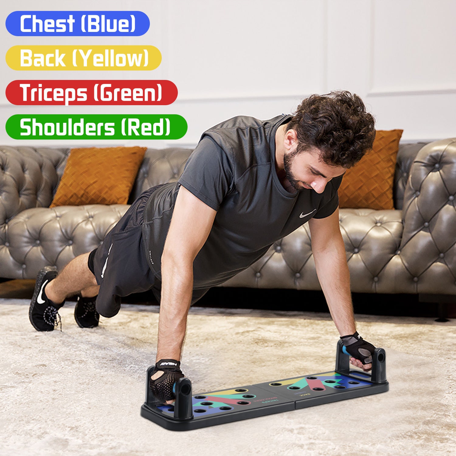 Factory Direct Supply Detachable Exercise Chest Muscle Arm Strength Small Bracket Multi-functional Push-up Board Fitness Supine Equipment